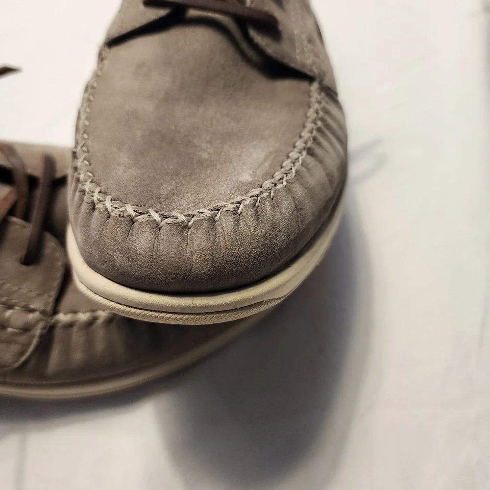 Cole Haan Men's Suede Tan‎ Deck Causal Shoes Size 9M Lace Up Sea Otter Boat Shoe